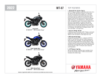 Yamaha MT07 - 2022 Brozura EN 